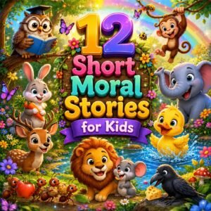 12 Short Moral Stories for Kids: Fun Bedtime Tales with Life Lessons for Children Ages 4–10